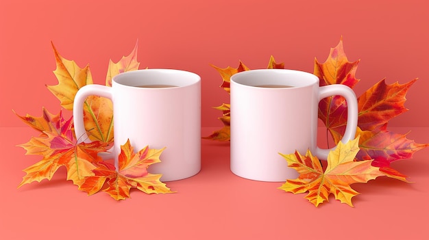 Photo autumn mug