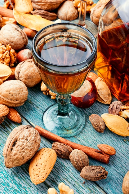 Autumn nutty liquor