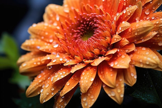 Autumn orange flowers