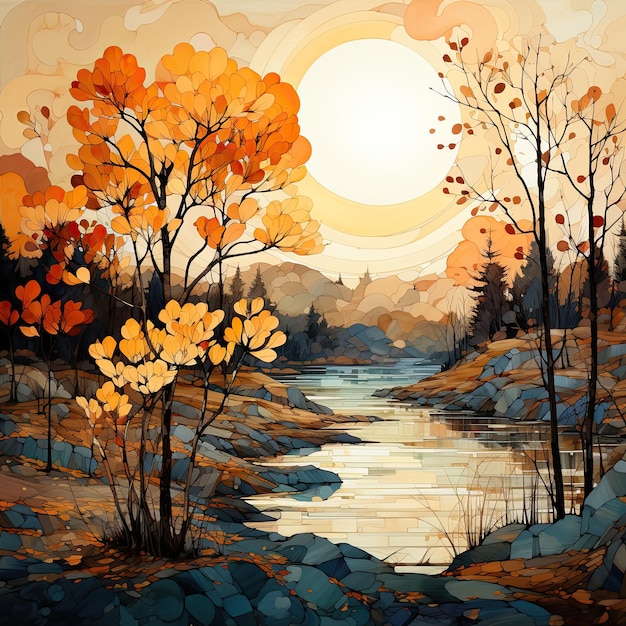 autumn painting