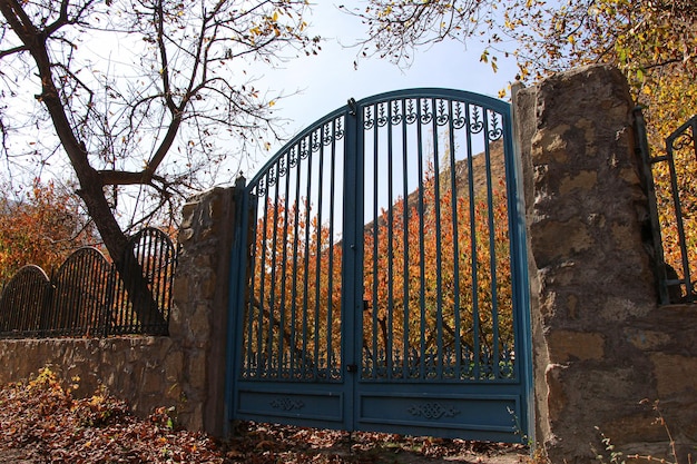 Photo autumn paradise doors