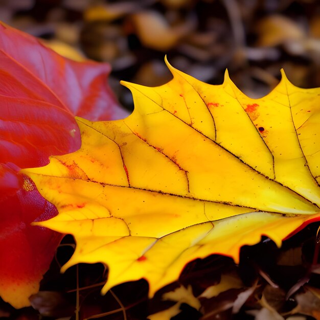 Foto immagine d'autunno foglie cadono astratto sfondo foglia elemento casuale carta da parati all'aperto