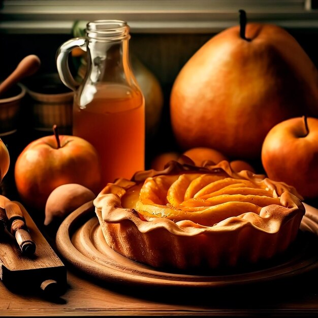 Foto torta d'autunno