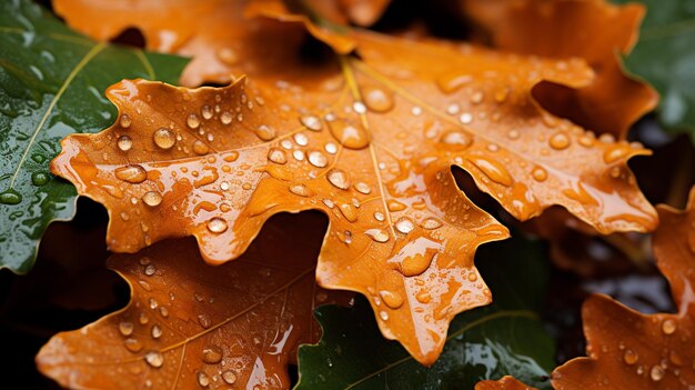 autumn rain HD 8k wall paper Stock Photographic image