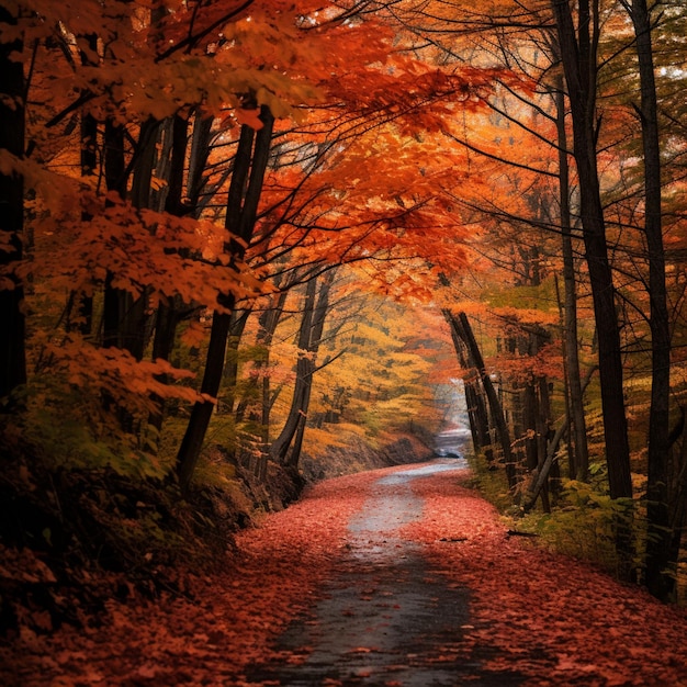 Autumn road