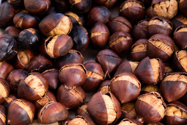 Autumn roast chestnuts