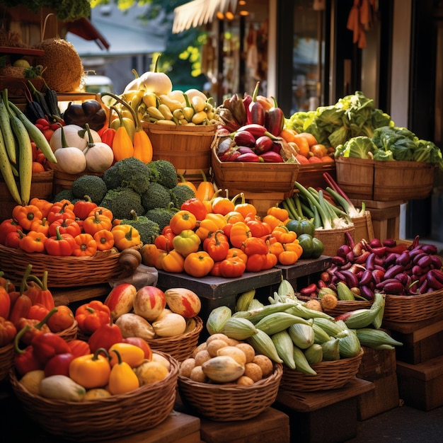 Autumn's Bounty A Colorful Depiction of Nature's Harvest in All its Glory