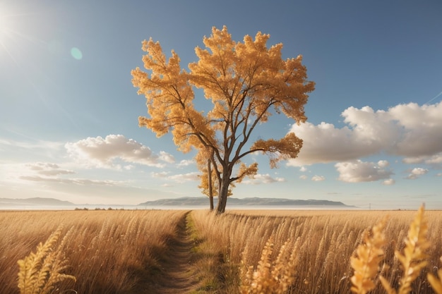 Autumn's Dried Field Elegance