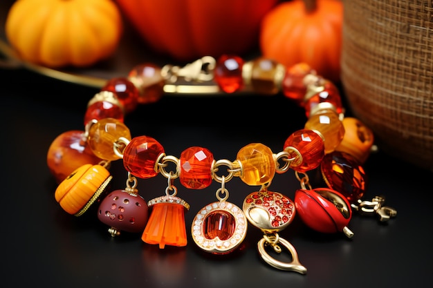 Autumn's Jewel Beauty Shining Fall Delights in Seasonal Shapes