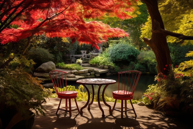秋の素晴らしさと自然の色彩のキャンバス