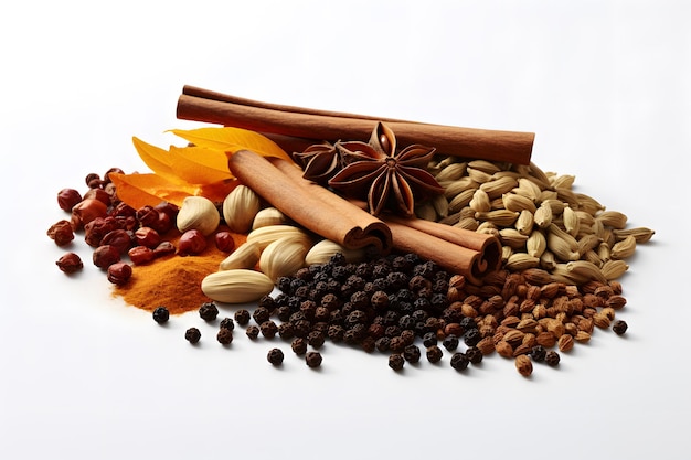 autumn spices such as cinnamon nutmeg and cloves adding warmth and flavor to seasonal dishes