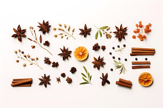 autumn spices such as cinnamon nutmeg and cloves adding warmth and flavor to seasonal dishes