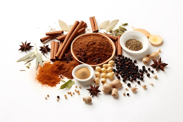 autumn spices such as cinnamon nutmeg and cloves adding warmth and flavor to seasonal dishes