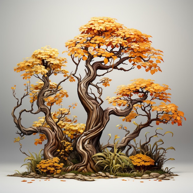 Autumn Tree Game Assets