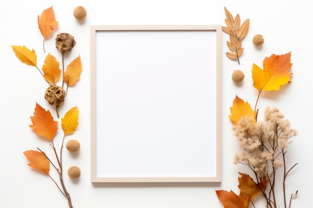 Autumn Vibes copy space mockup