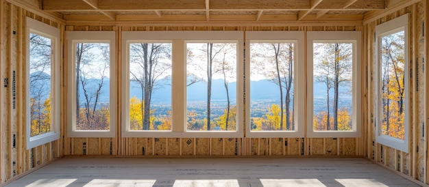 autumn view from new home39s frame