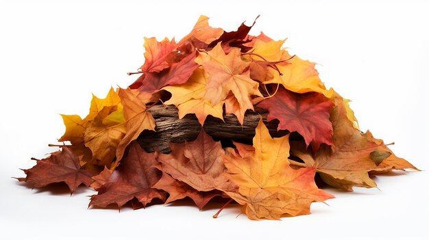 Photo autumnal foliage stack