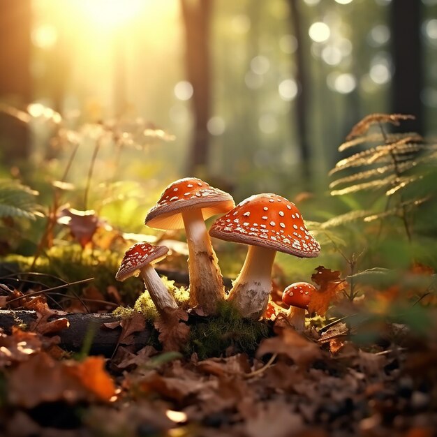 Autumnal Forest Fungi