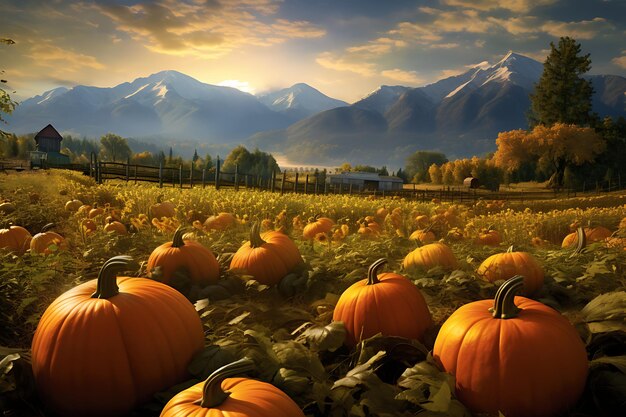 Autumnal splendour a pictureperfect pumpkin patch