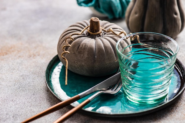 Autumnal table setting