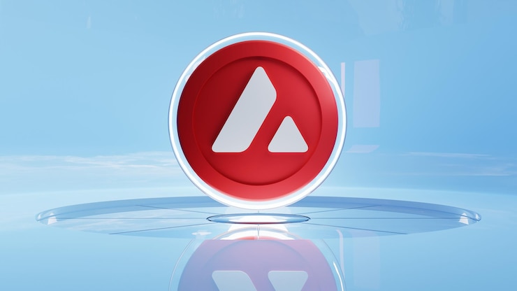 Photo avalanche crypto 3d illustration