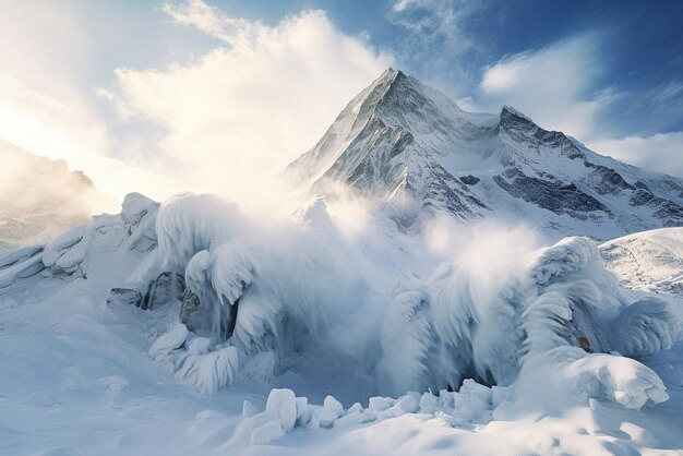 Avalanche uit de bergen