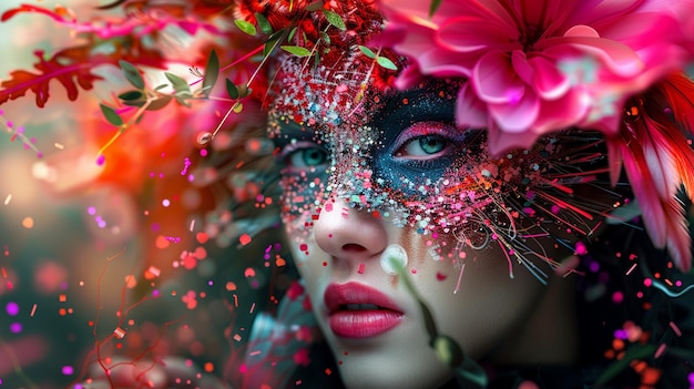 Avantgarde Floral Face Artistry