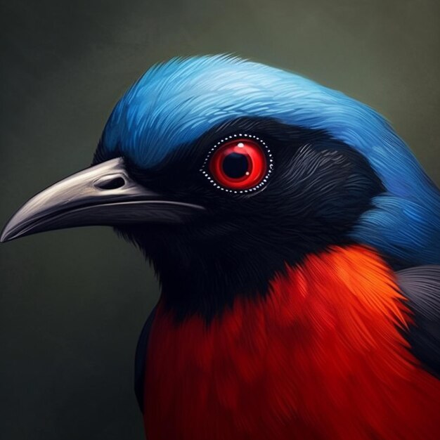 Avian Harmony Vibrant Birds Artistic Illustrations and Colorful Portraits