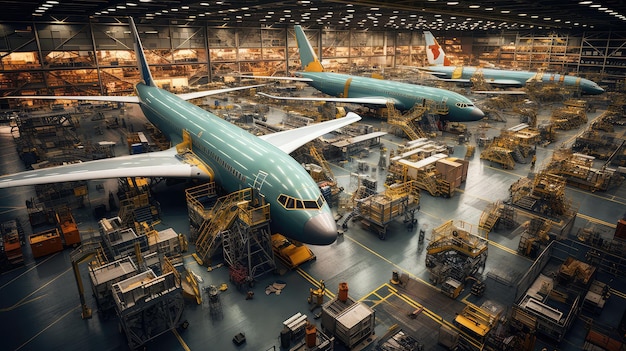 Aviation aerospace aircraft manufacturing