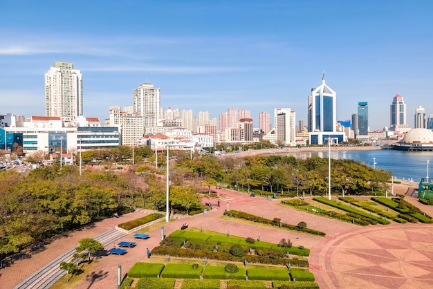 Aviation Potal Qingdao Coast Line Bay Area Landscape