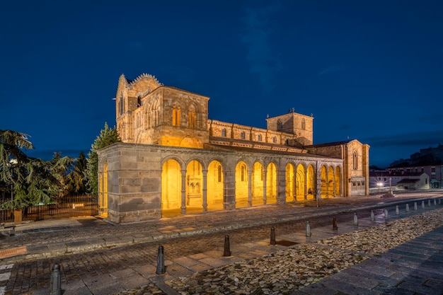 Avila Spain View of historic Basilica de San Vicente