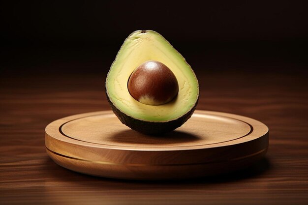 Photo avocado as a paperweight