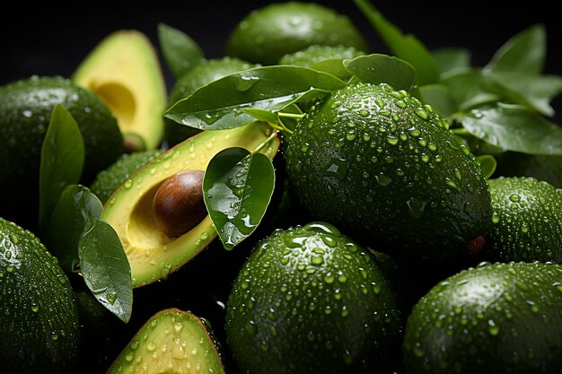 Photo a avocado background