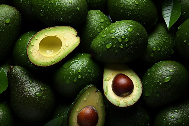 Photo avocado background