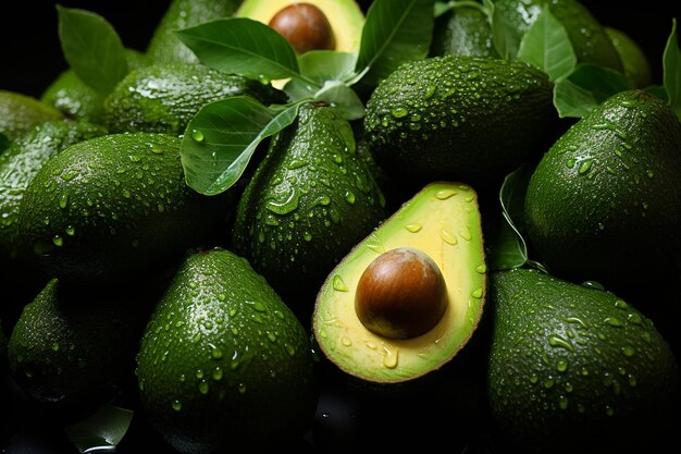 Photo avocado background