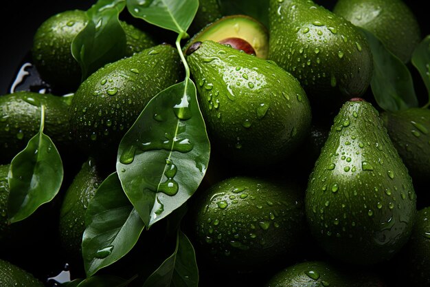 Photo a avocado background