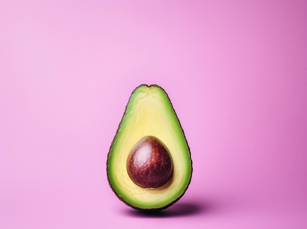 Avocado in a cut on a bright background