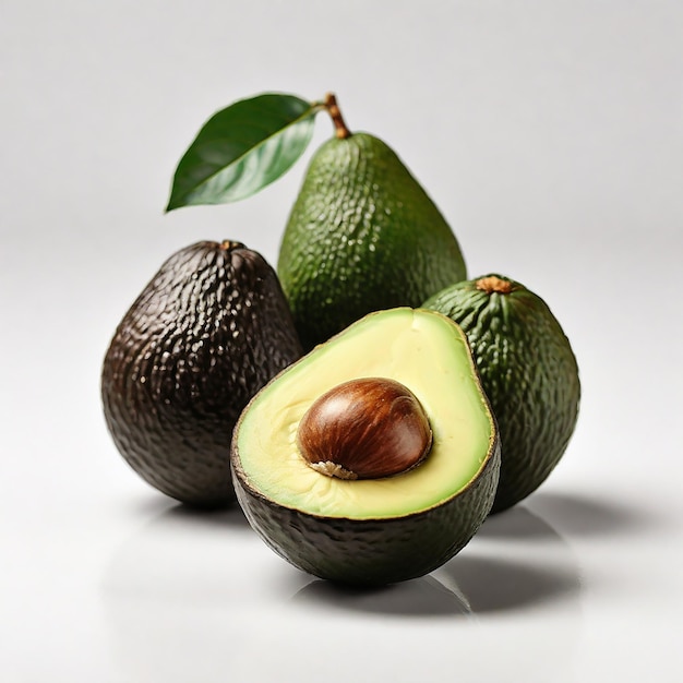 Avocado Elegance White Background