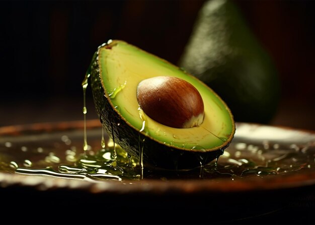 avocado fruit on a plate