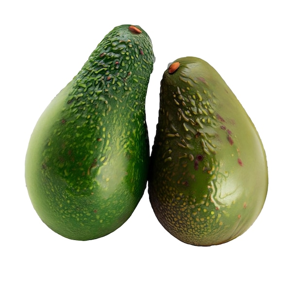 Foto avocado geïsoleerd op doorzichtige of witte achtergrond png