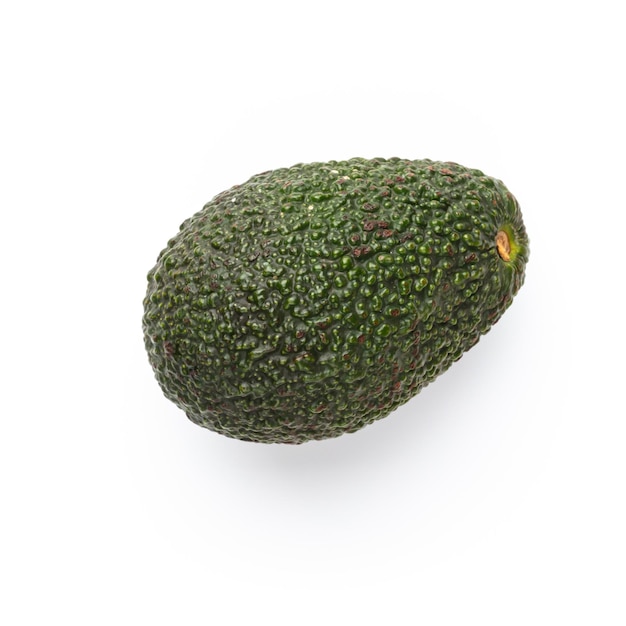 Avocado geïsoleerd op een witte achtergrond.