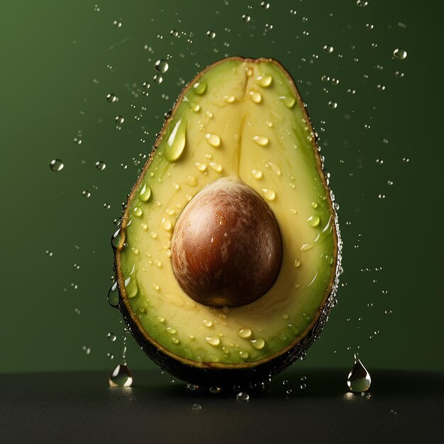 Photo an avocado generated by ai