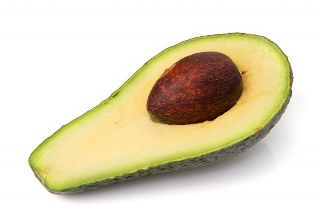 avocado half cut