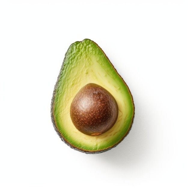 avocado half geïsoleerd