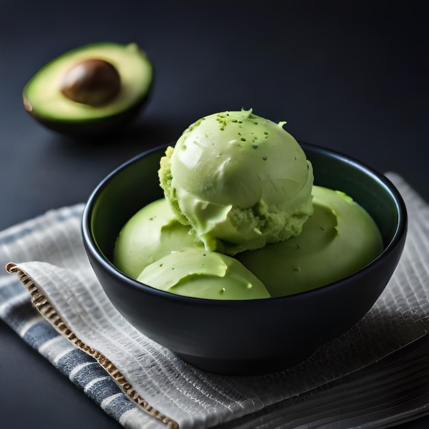 Avocado ice cream