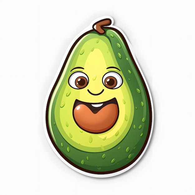 Photo avocado illustration