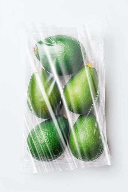 Avocado in plastic zak Ai generatief