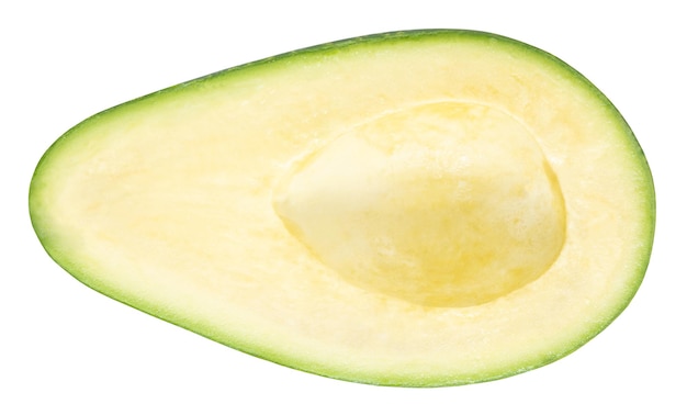 Avocado isolato su sfondo bianco con tracciato di ritaglio