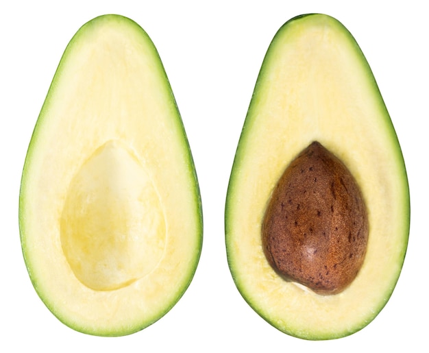 Avocado isolated on white background  With clipping path