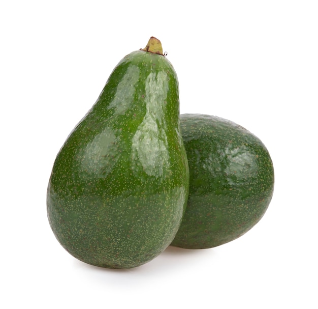 Avocado isolated on a white background.